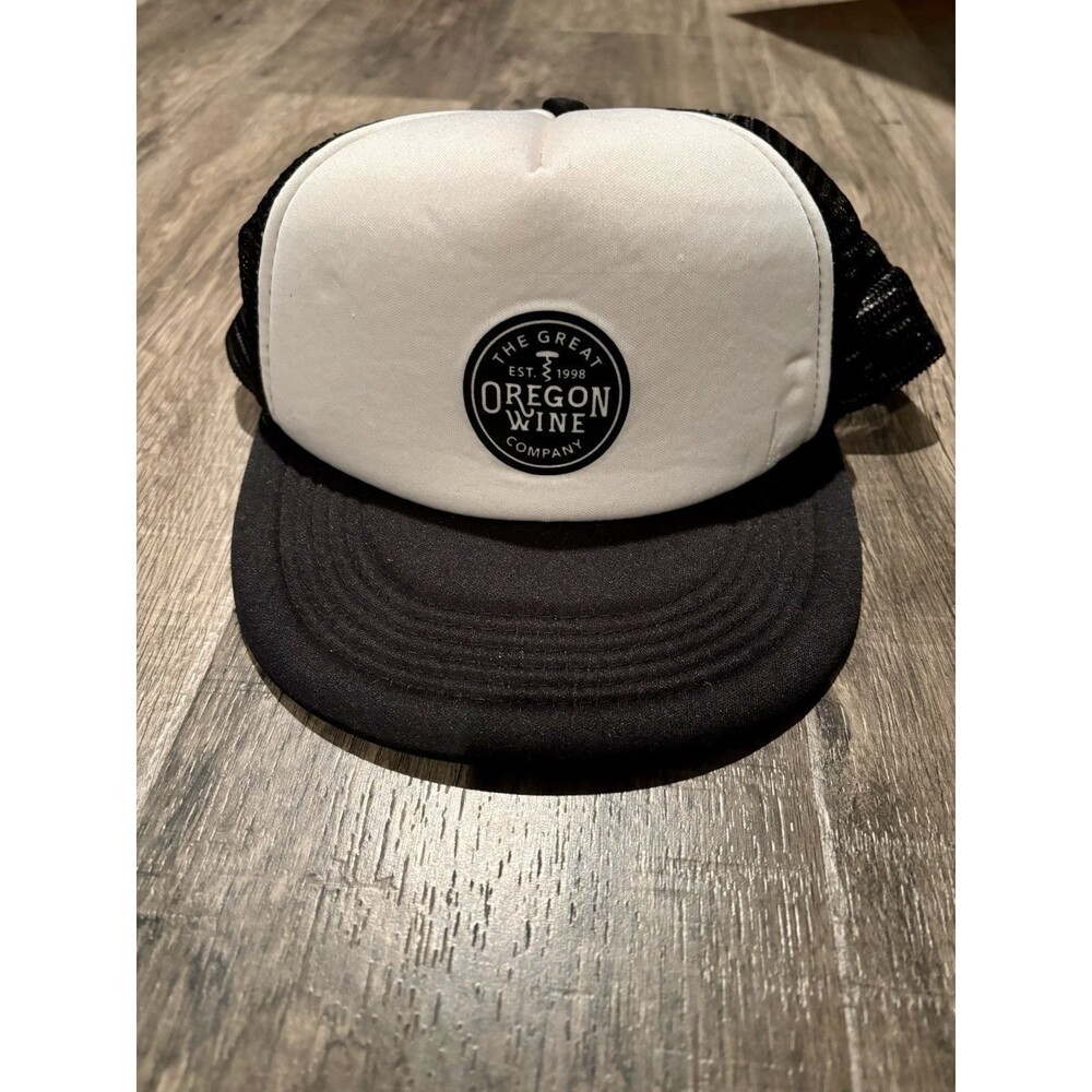 Mens Women’s The Great Oregon Wine Company Black And White Trucker Hat Cap